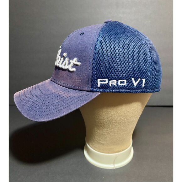 Titleist Pro V1 Golf Hat – Mesh Back L/XL Fitted by New Era (FootJoy Logo) - Picture 2 of 6